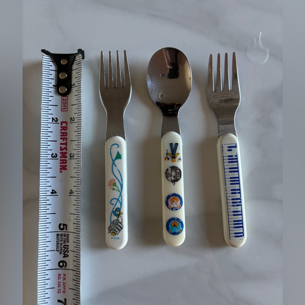 Stainlessss steel toddler forks & spoon